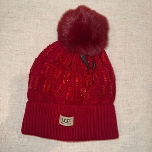 UGG red beanie